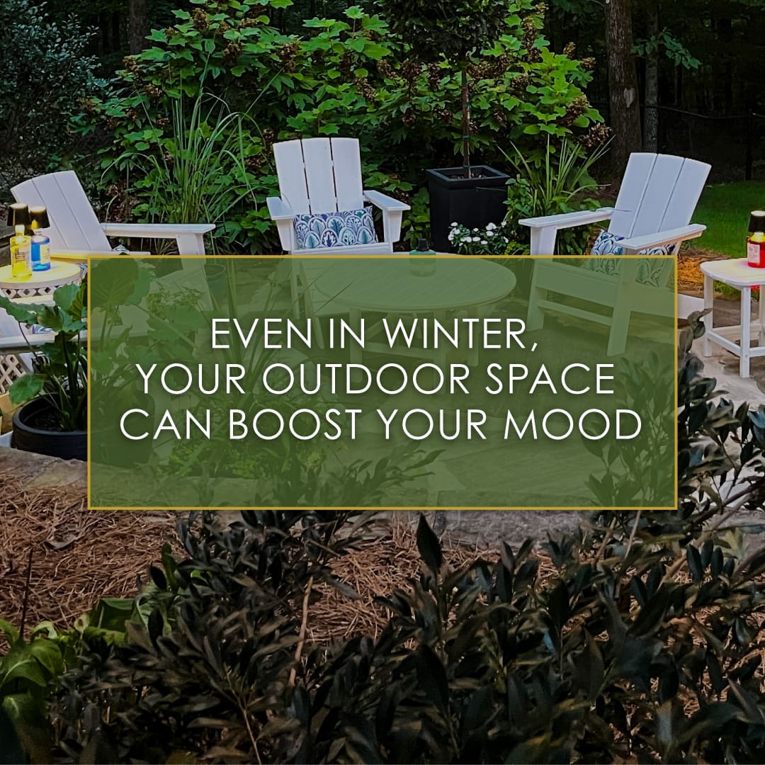 Even in Winter, Your Outdoor Space Can Boost Your Mood, a new blog post by R&R Landscaping